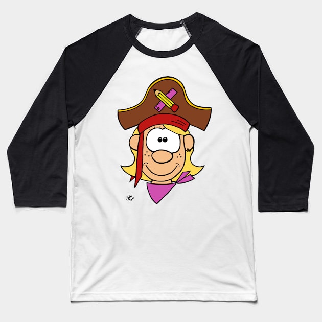 A school pirate Baseball T-Shirt by JatoLino